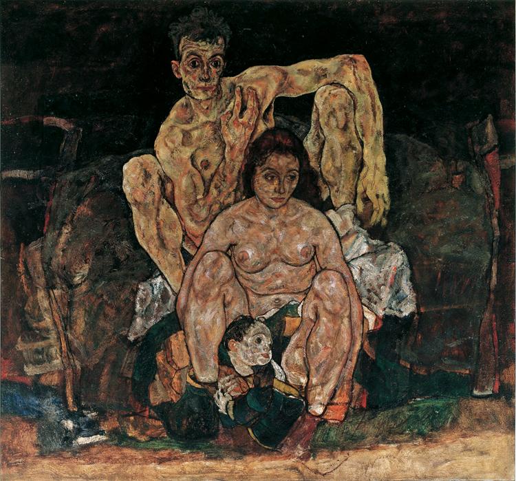 Egon Schiele The Familly (mk12) Norge oil painting art